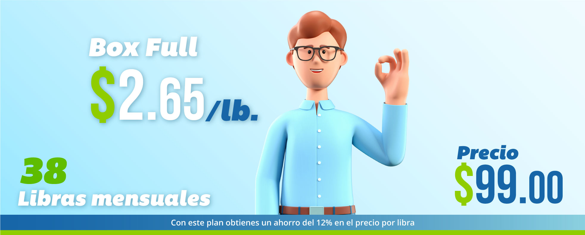 Plan Full 38 lb FCI BOX para compradores frecuentes
